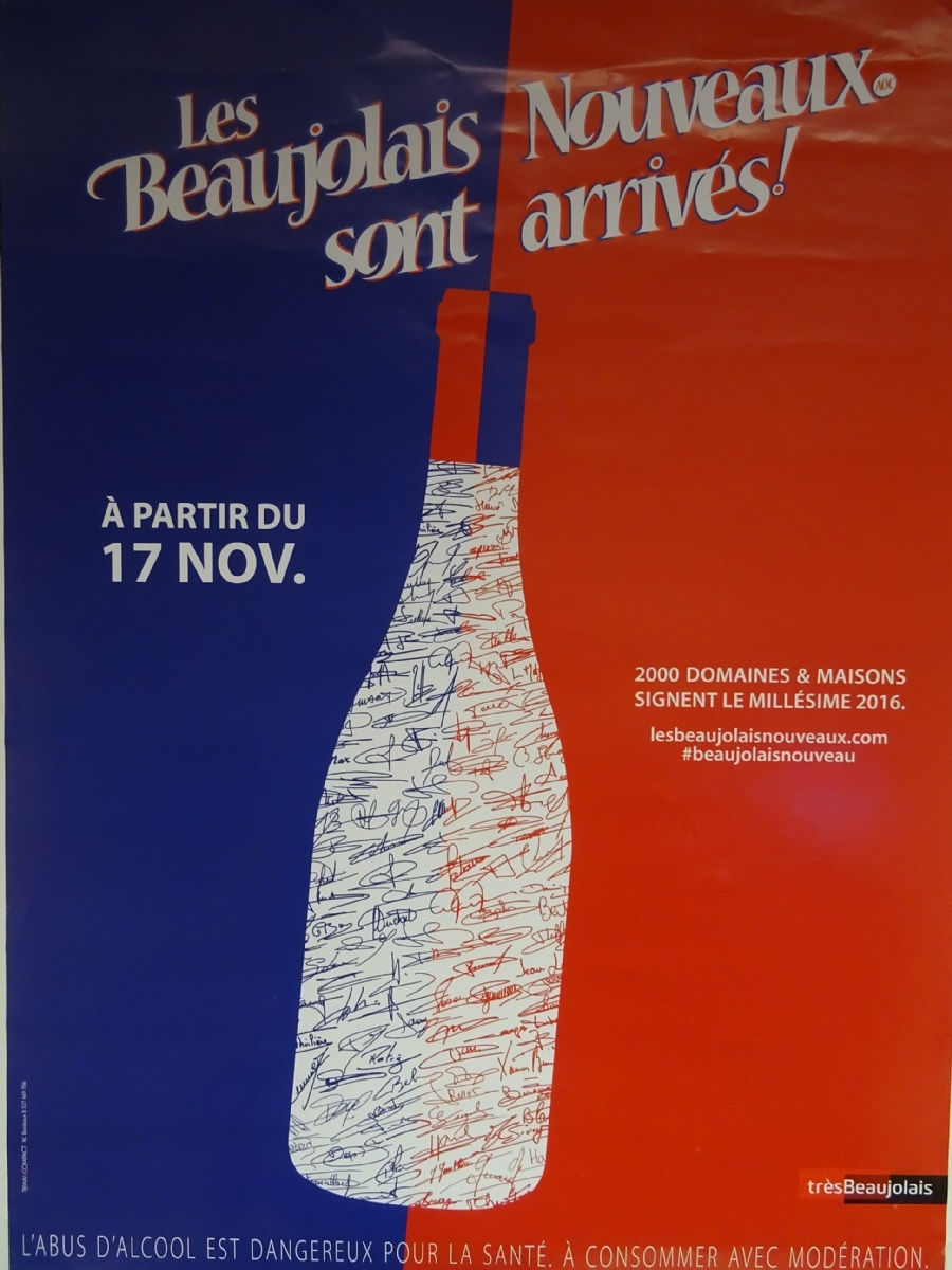 Beaujolais Nouveau à partir du 17 novembre
