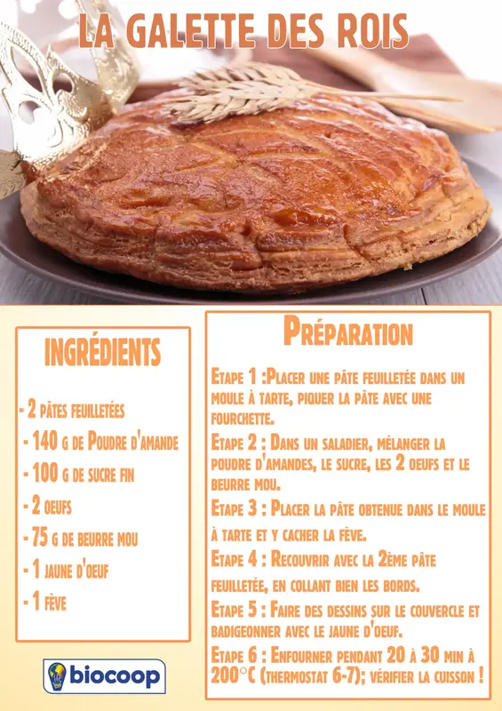Galette des rois nature ou à la pistache